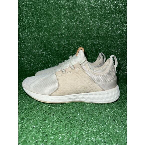 New Balance Women’s Fresh Foam Cruz Beige Running Shoes Athletic Sneakers Size 7 - Picture 4 of 8